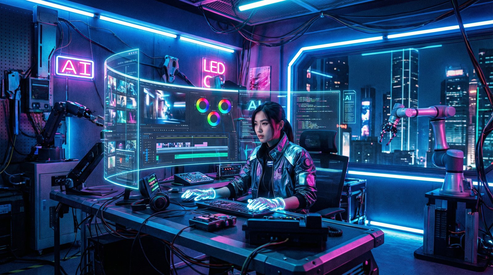 偷拍AI视频工作室